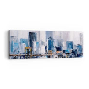 Lærredstryk - Billede på lærred - Indtryk fra New York - 90x30 cm