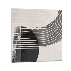 Billede på glas - Derhen og tilbage - 70x70 cm