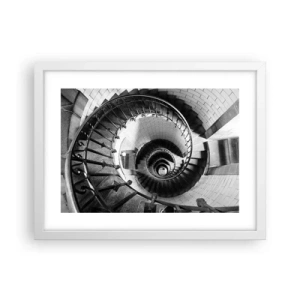 Plakat i hvid ramme - Højt og højere - 40x30 cm