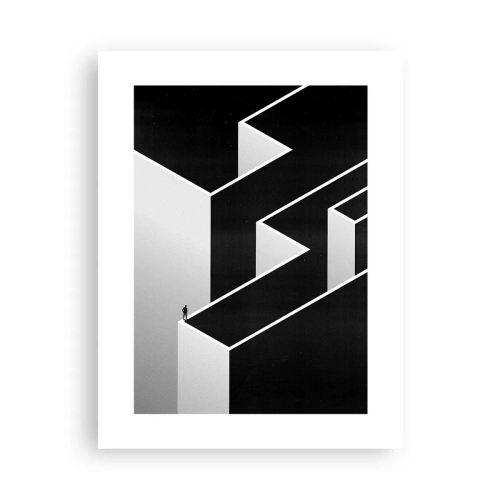 Plakat - Ensomhed på toppen - 30x40 cm