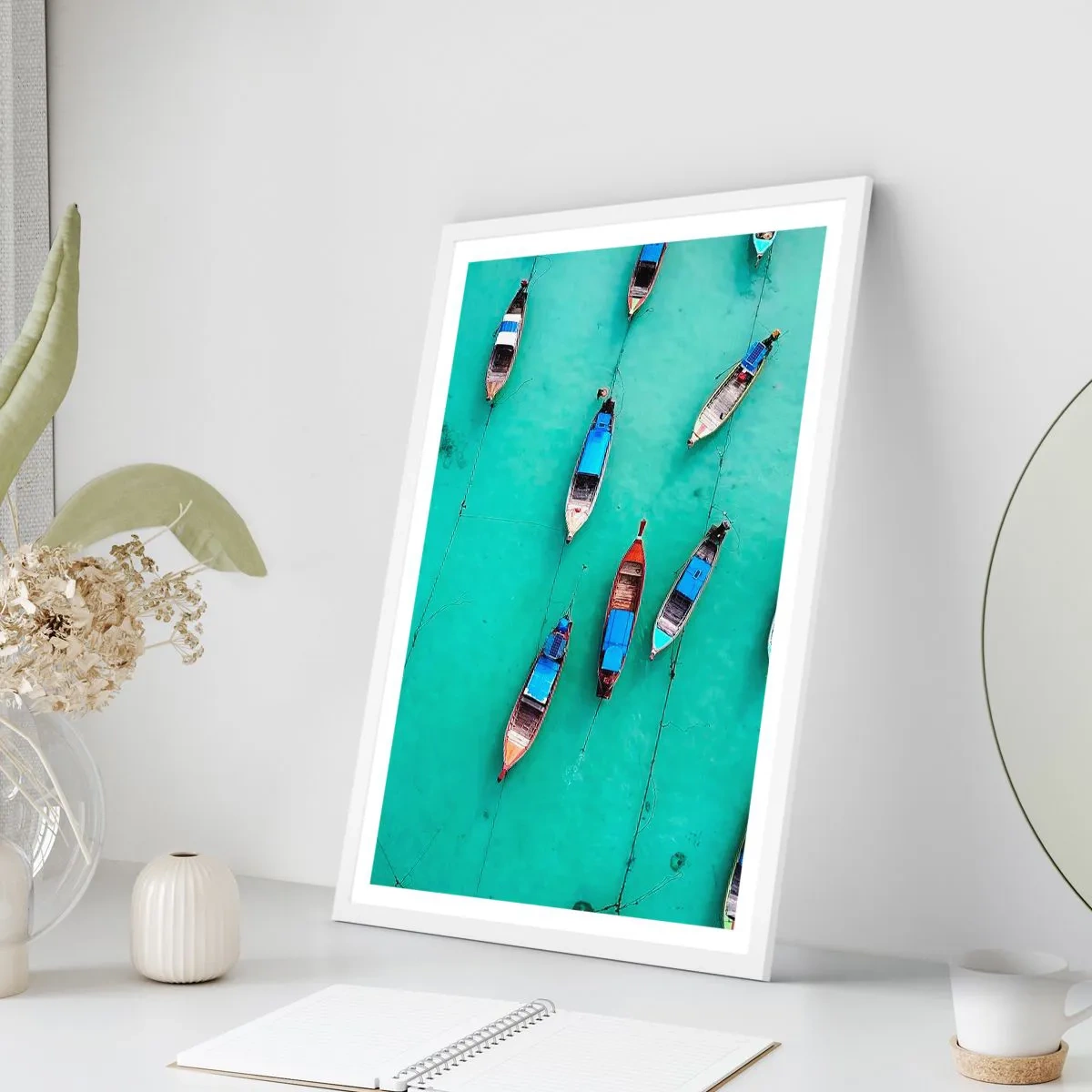 Plakat i hvid ramme - I glædelig forventning - 70x100 cm