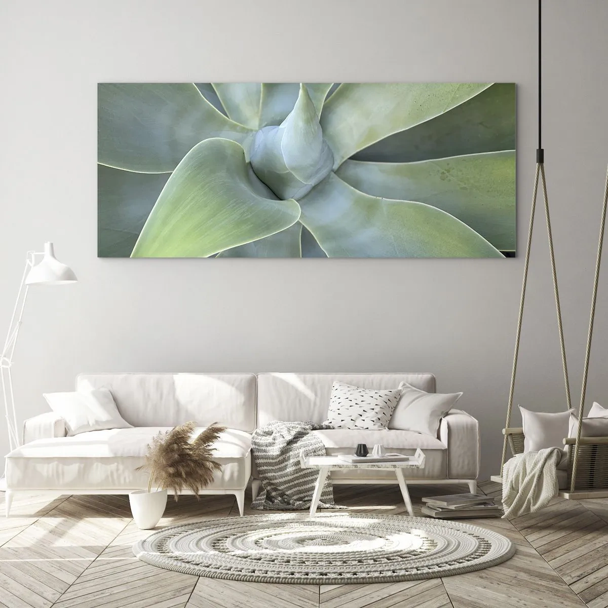 Billede på glas - Den grønne fødsel - 100x40 cm