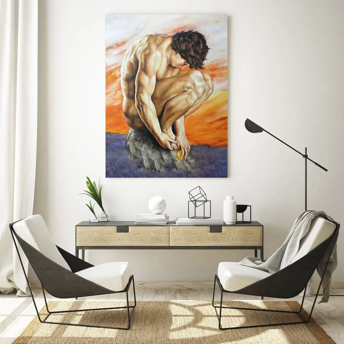 Billede på glas - Sænket i sig selv - 50x70 cm