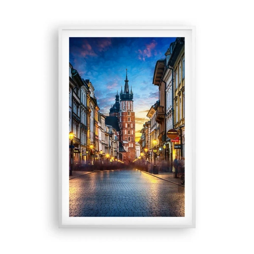 Plakat i hvid ramme - Krakows charme - 61x91 cm