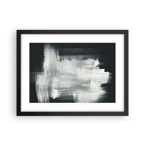 Plakat i sort ramme - Vævet af det lodrette og det vandrette - 40x30 cm