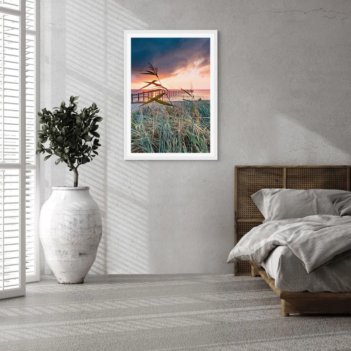 Plakat i hvid ramme - Ikke passerer med vinden - 61x91 cm