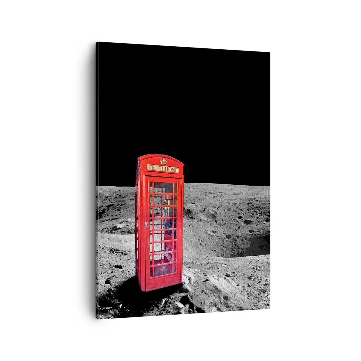 Lærredstryk - Billede på lærred - Kosmisk vittighed - 50x70 cm