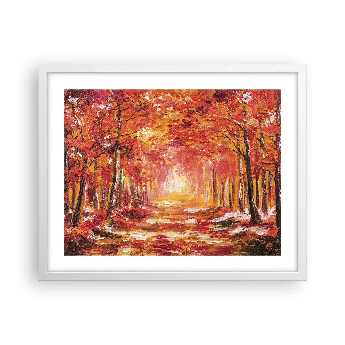 Plakat i hvid ramme - Kobberskov - 50x40 cm