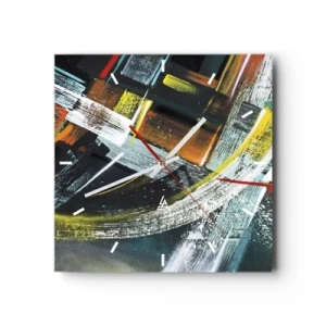 Vægur, Uret - Bevægelsesenergi - 40x40 cm