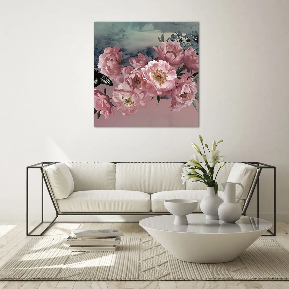 Billede på glas - Højdepunktet af romantikken - 70x70 cm