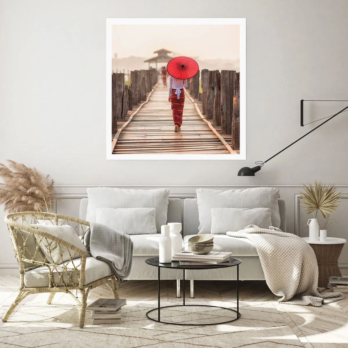 Plakat - På den gamle bro - 60x60 cm