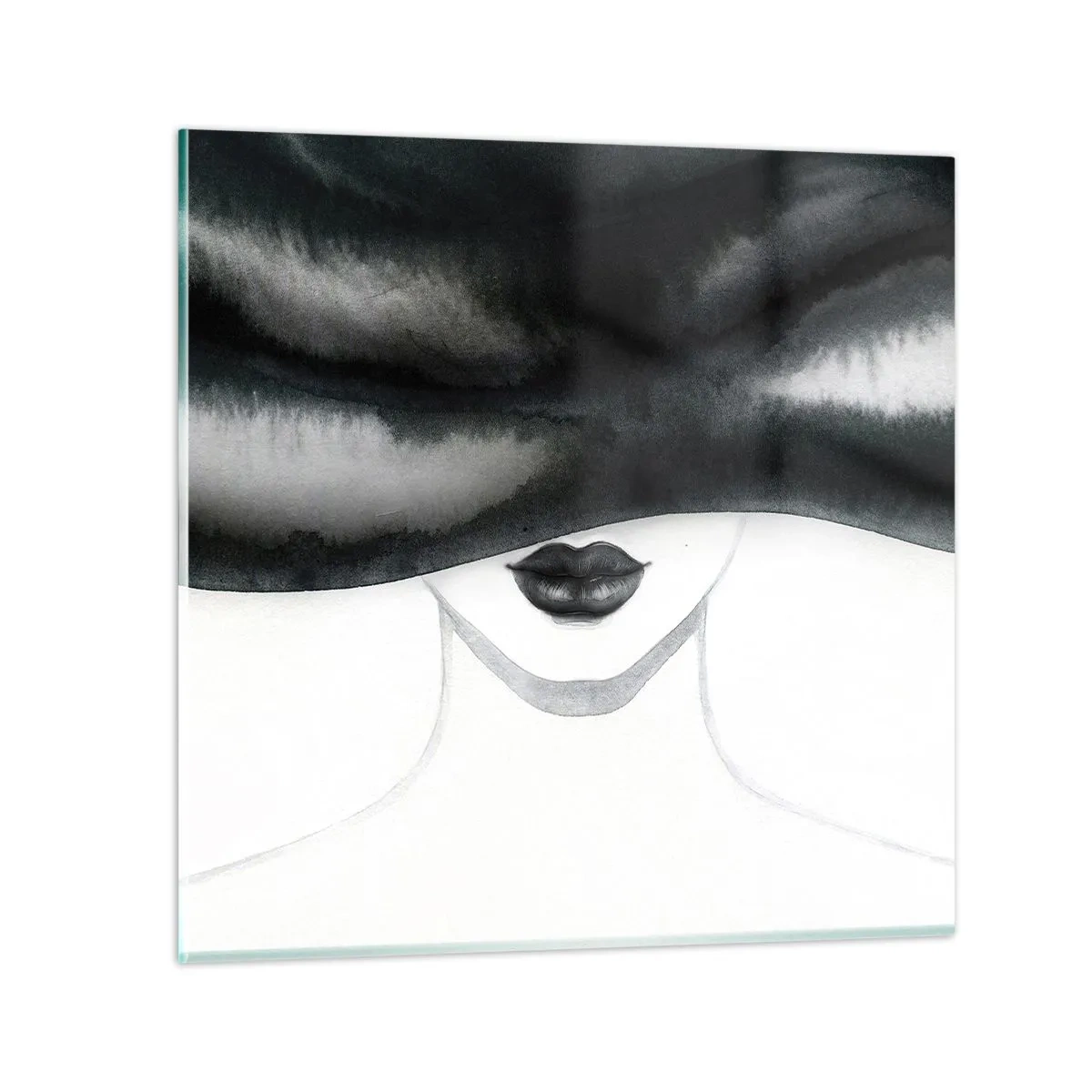 Billede på glas - Et sensuelt mysterium - 30x30 cm