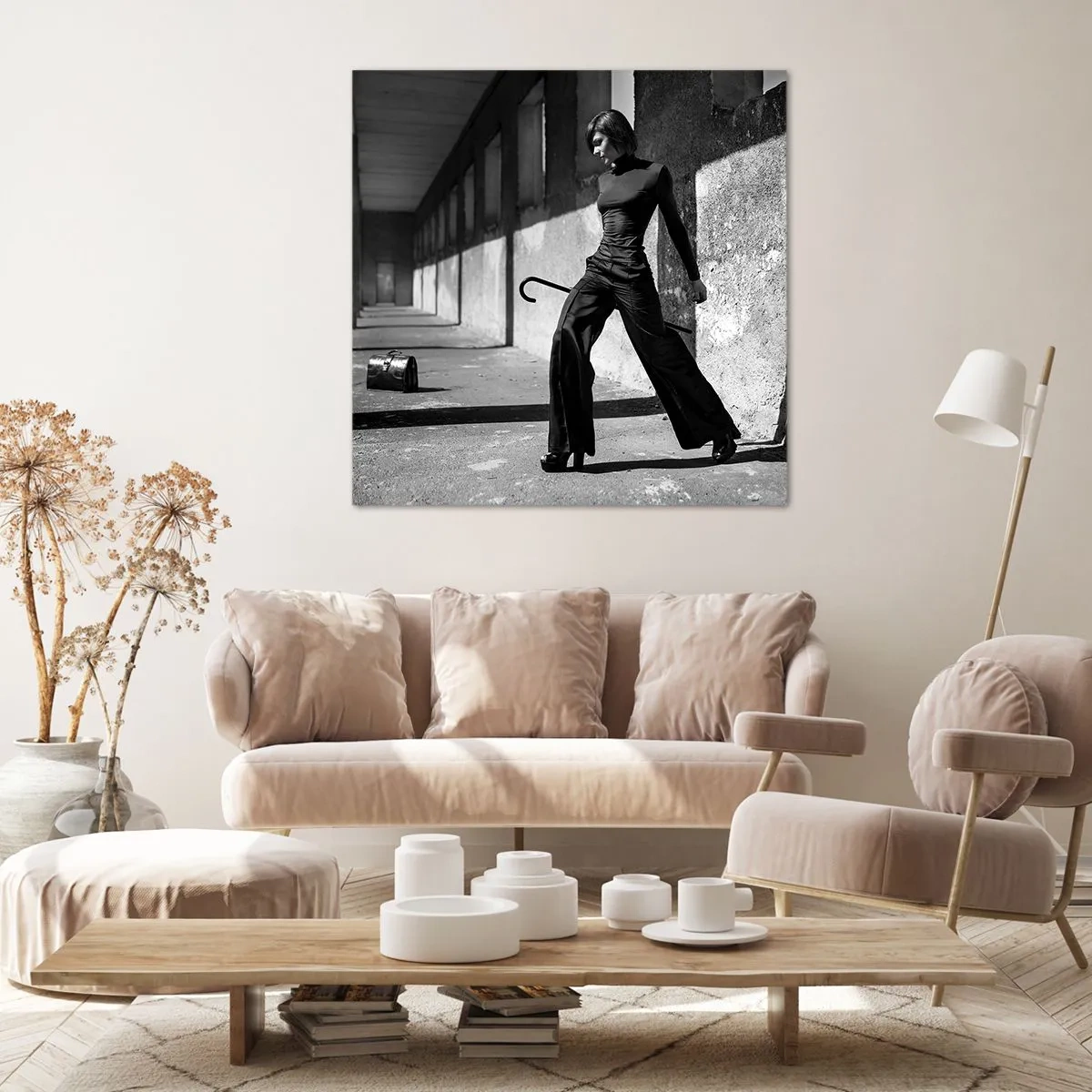 Lærredstryk - Billede på lærred - Byens elegance - 50x50 cm