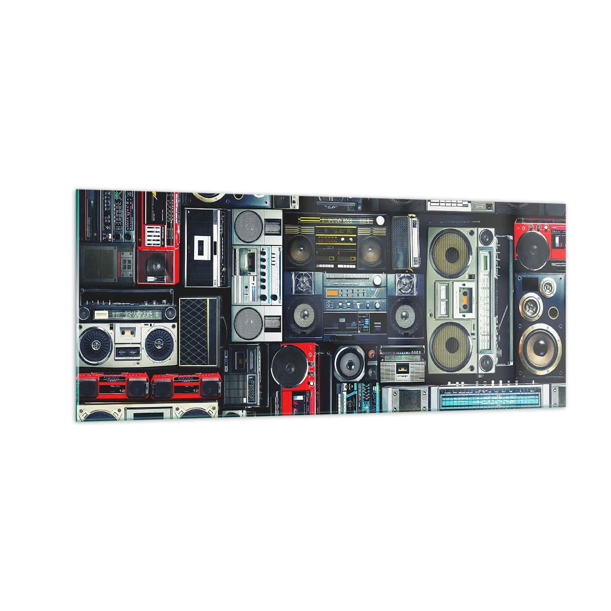 Billede på glas - Nostalgi for 1980'erne. - 100x40 cm