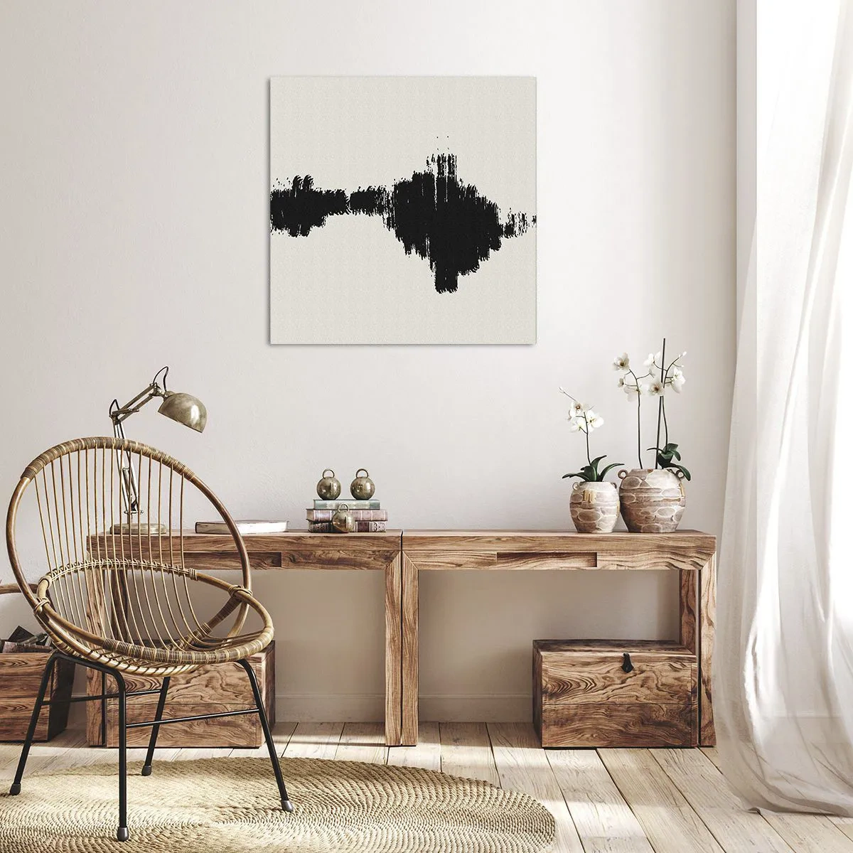 Lærredstryk - Billede på lærred - Fantasiens vibrationer - 30x30 cm