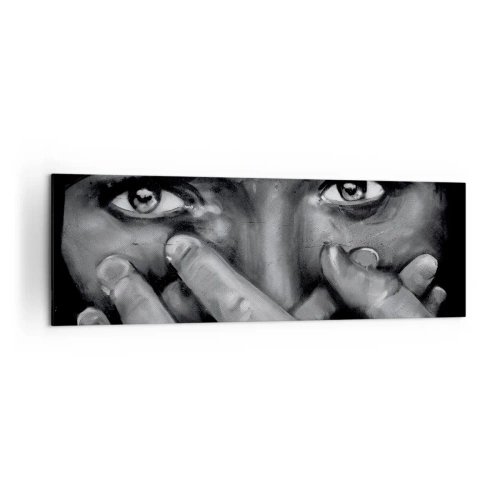 Lærredstryk - Billede på lærred - Jeg vil ikke sige, hvem der har malet det - 160x50 cm