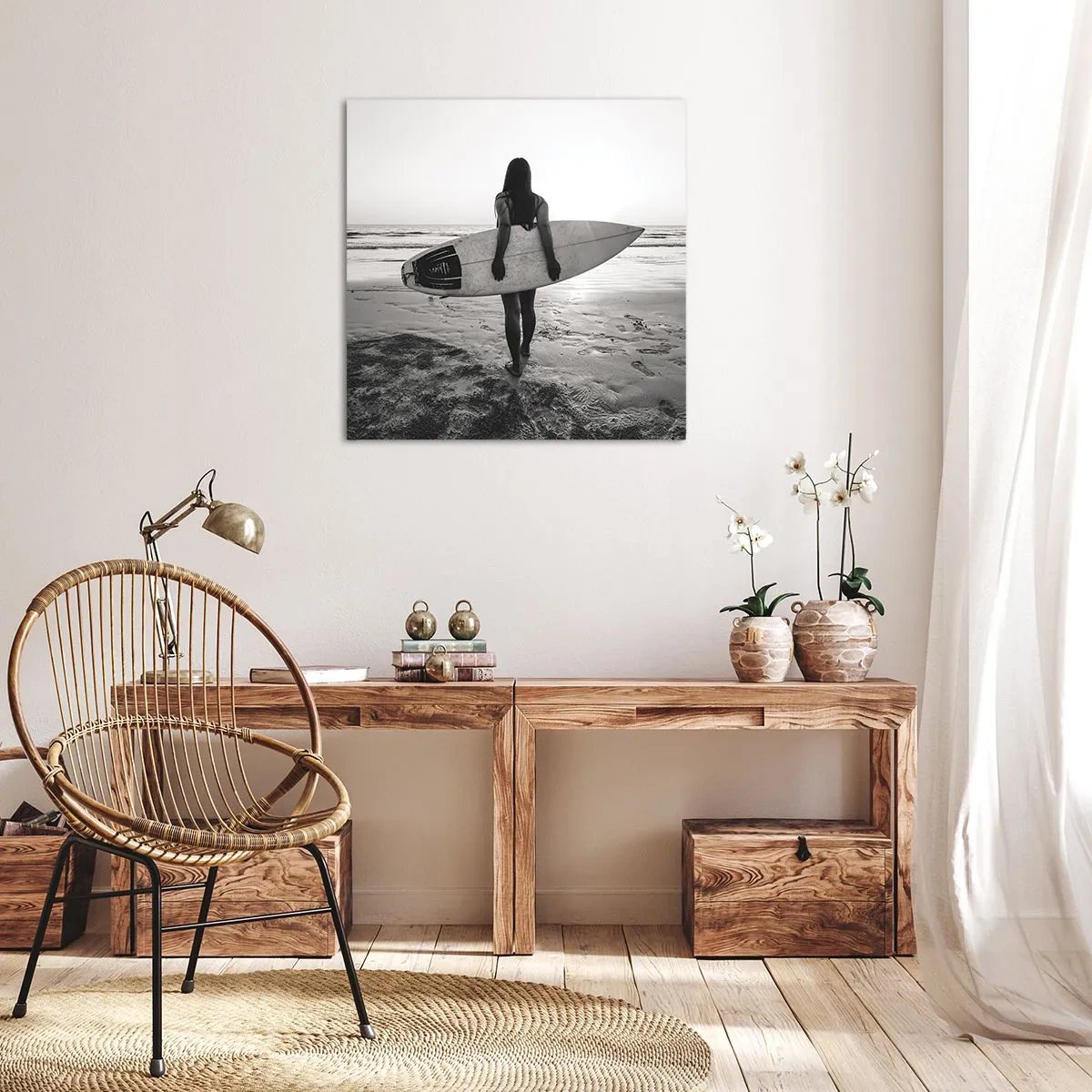 Lærredstryk - Billede på lærred - Datter af havbølgen - 30x30 cm