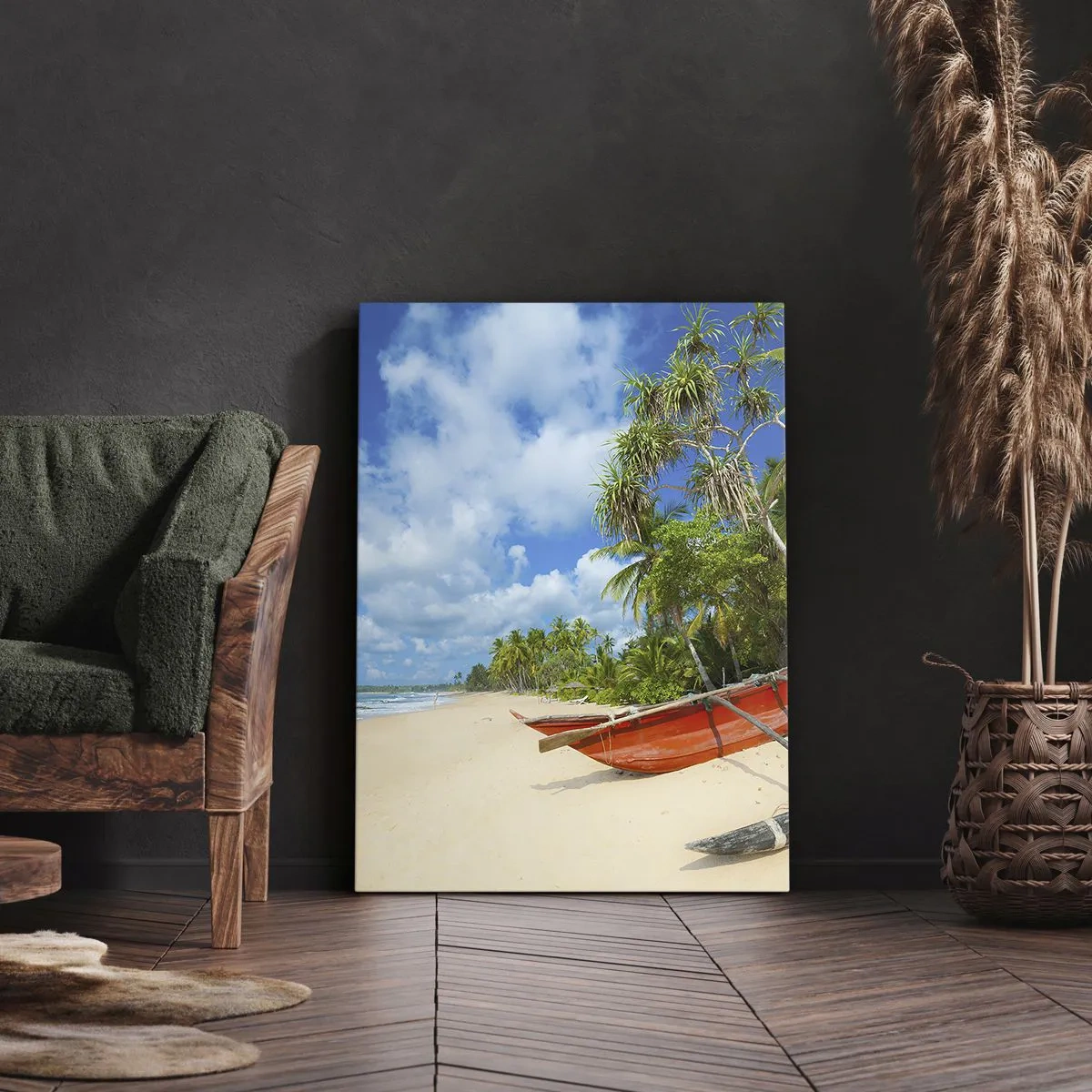 Lærredstryk - Billede på lærred - Tropernes charme - 50x70 cm