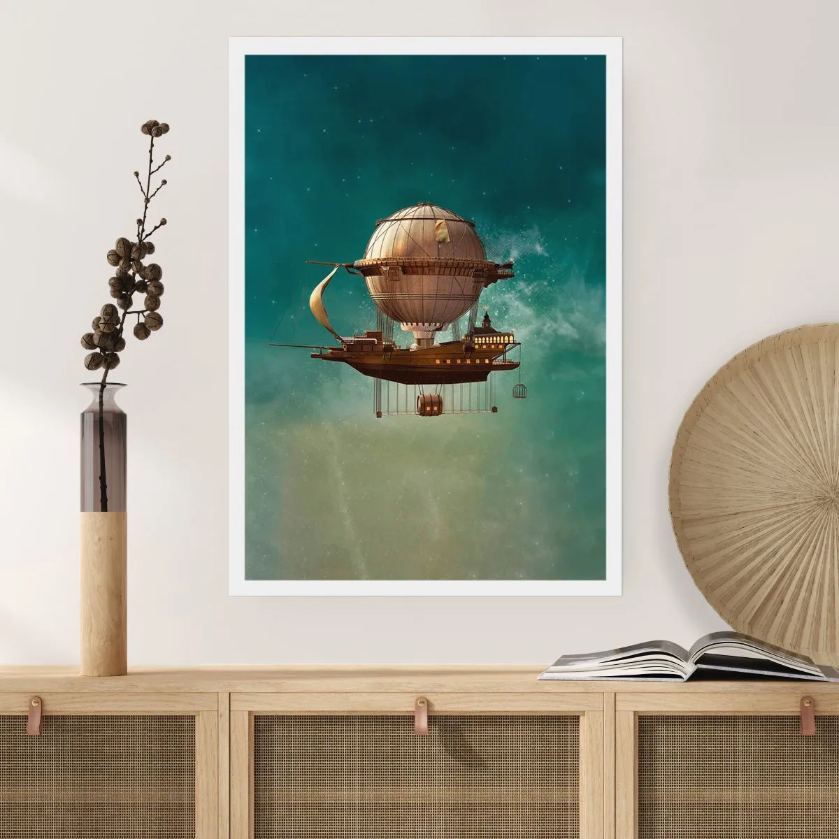 Plakat - Jules Verne hilser - 70x100 cm