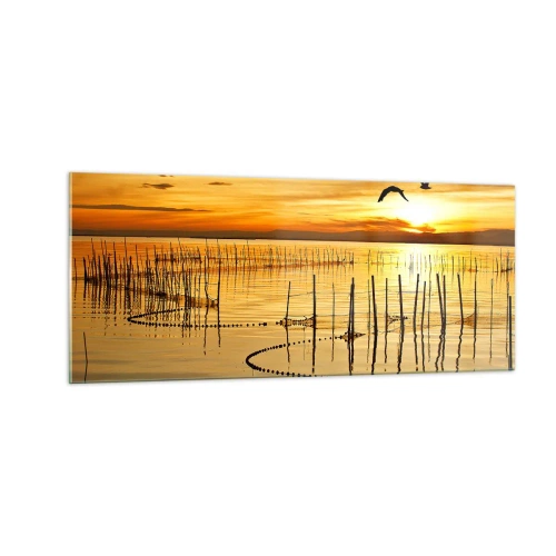 Billede på glas - I fiskeriet - 100x40 cm