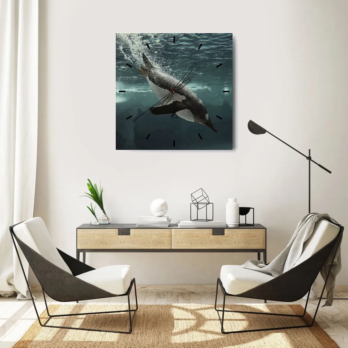 Vægur, Uret - Velkommen til min verden - 40x40 cm