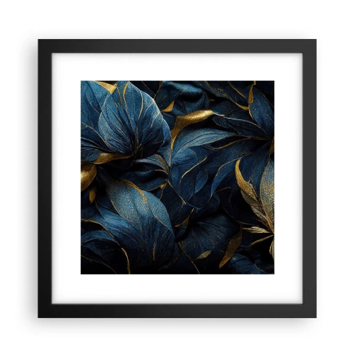 Plakat i sort ramme - Foret med guld - 30x30 cm