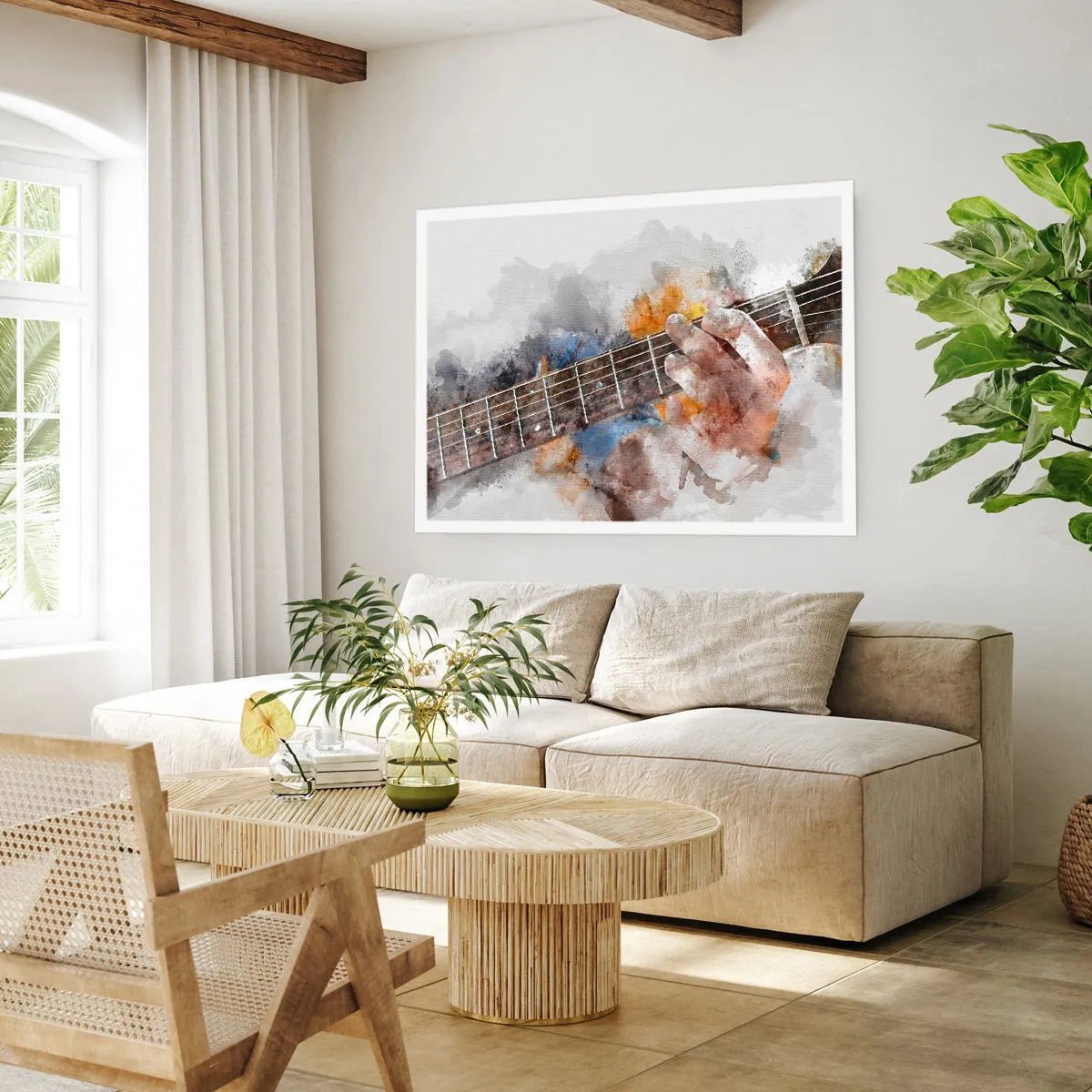 Plakat - Poesi mellem strengene - 91x61 cm