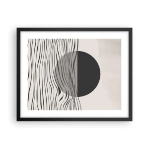 Plakat i sort ramme - Halvkomposition - 50x40 cm