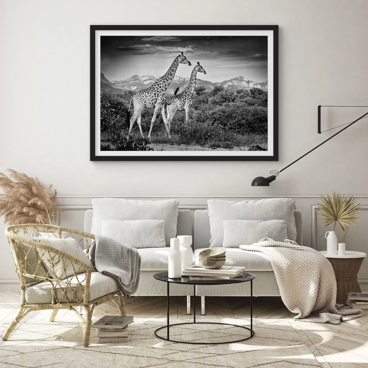 Plakat i sort ramme - Afrikas overklasse - 70x50 cm