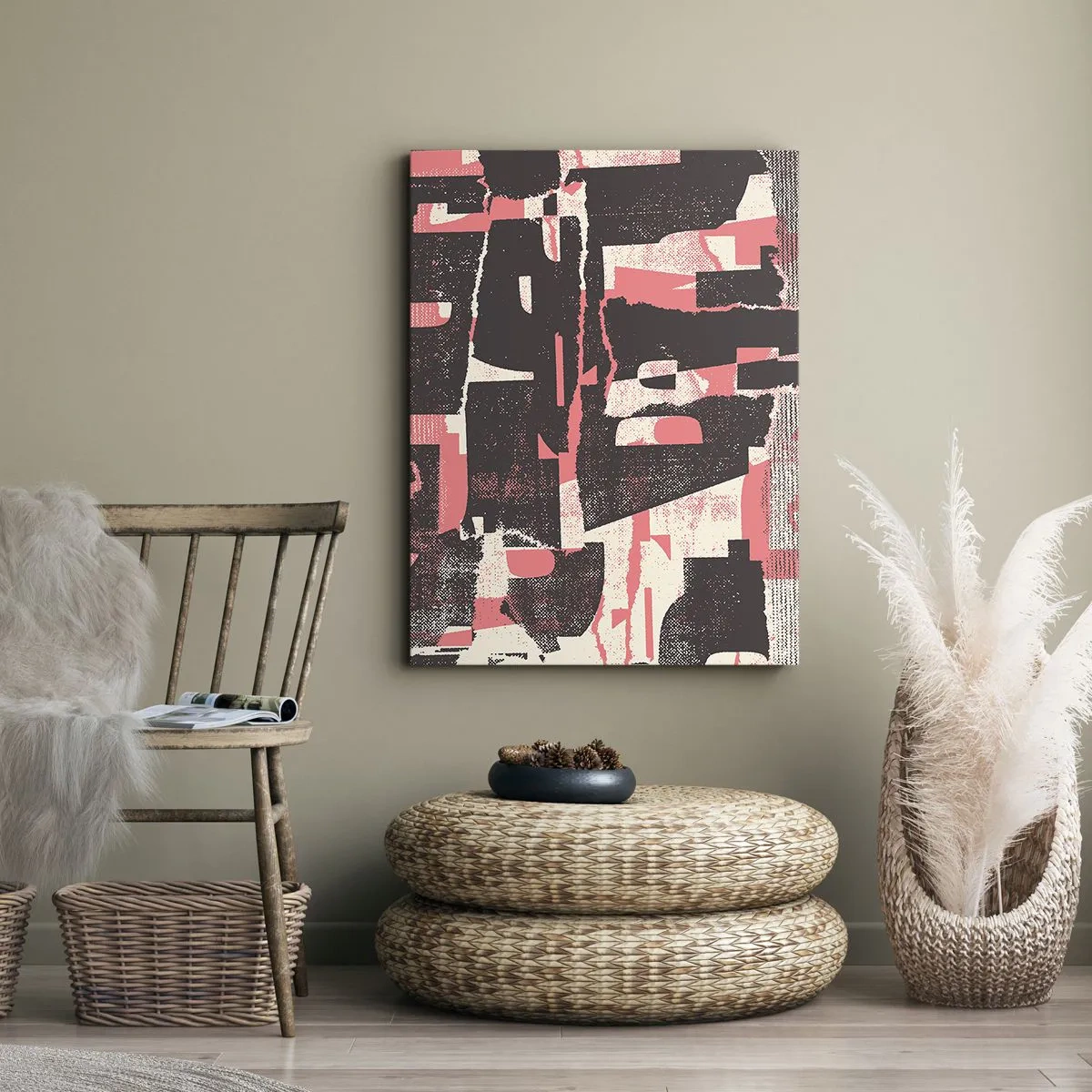 Lærredstryk - Billede på lærred - Al trængsel og travlhed - 50x70 cm