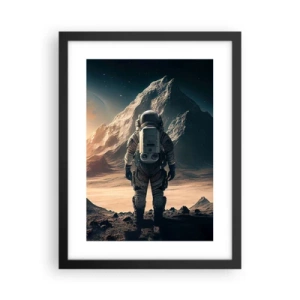 Plakat i sort ramme - En ny udfordring - 30x40 cm