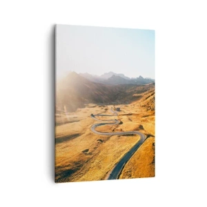 Lærredstryk - Billede på lærred - I en gylden dal - 50x70 cm