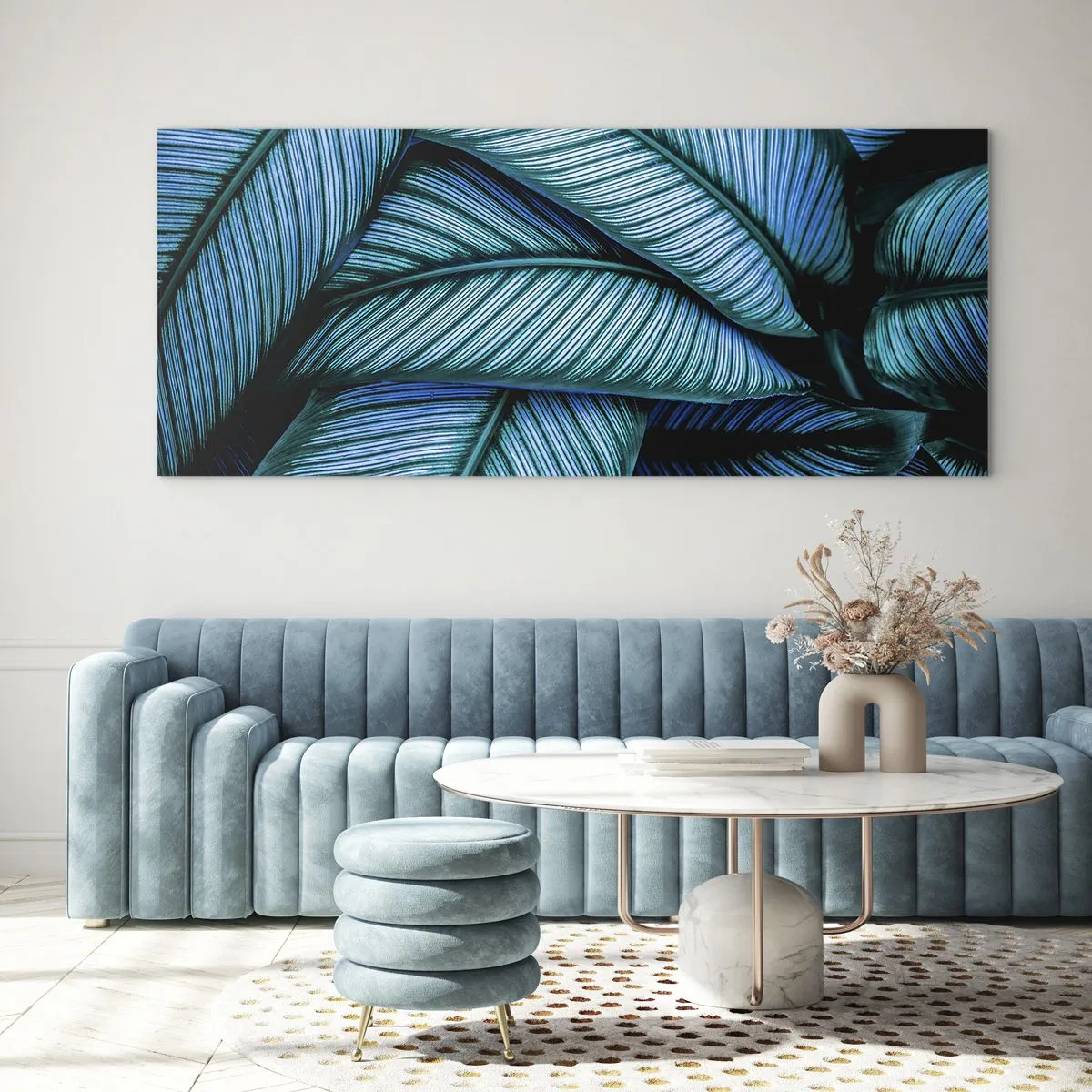 Billede på glas - Livslinjer - 100x40 cm