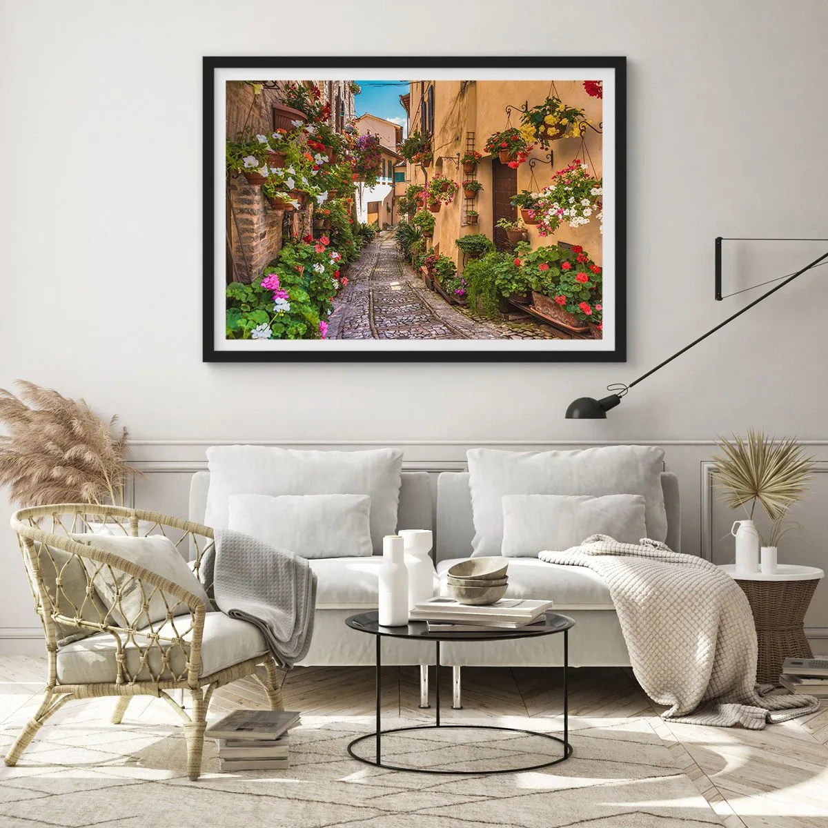 Plakat i sort ramme - Italiensk gyde - 40x30 cm