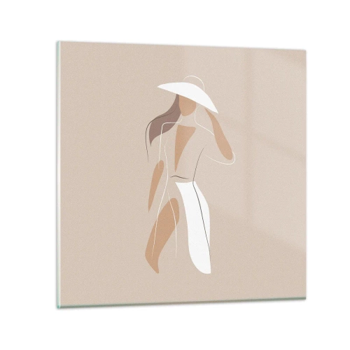 Billede på glas - Mode er sjovt - 40x40 cm