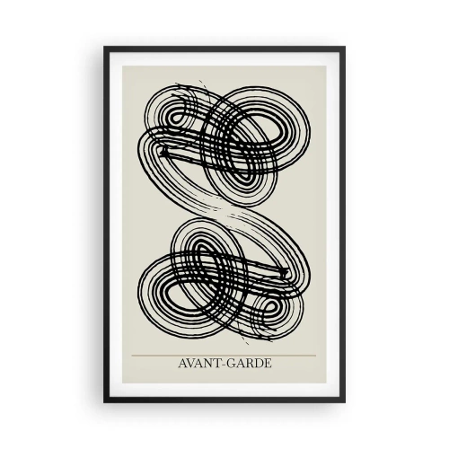 Plakat i sort ramme - Det kom ud spontant - 61x91 cm