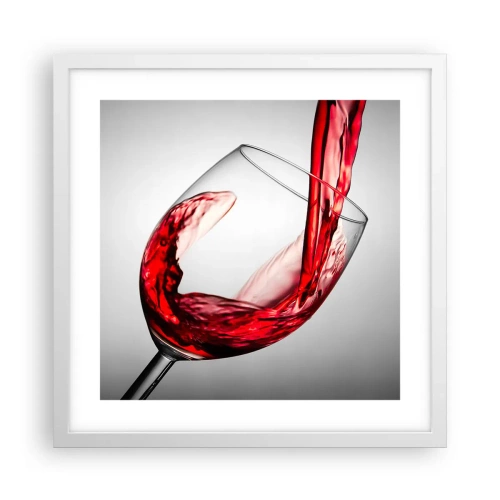 Plakat i hvid ramme - Farve - bevægelse - lyd - 40x40 cm