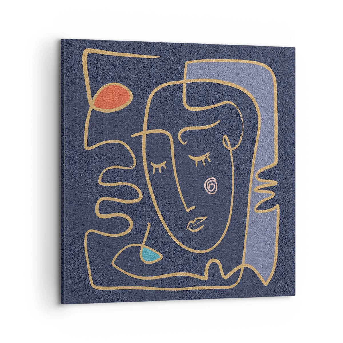 Lærredstryk - Billede på lærred - I drømmerier - 60x60 cm