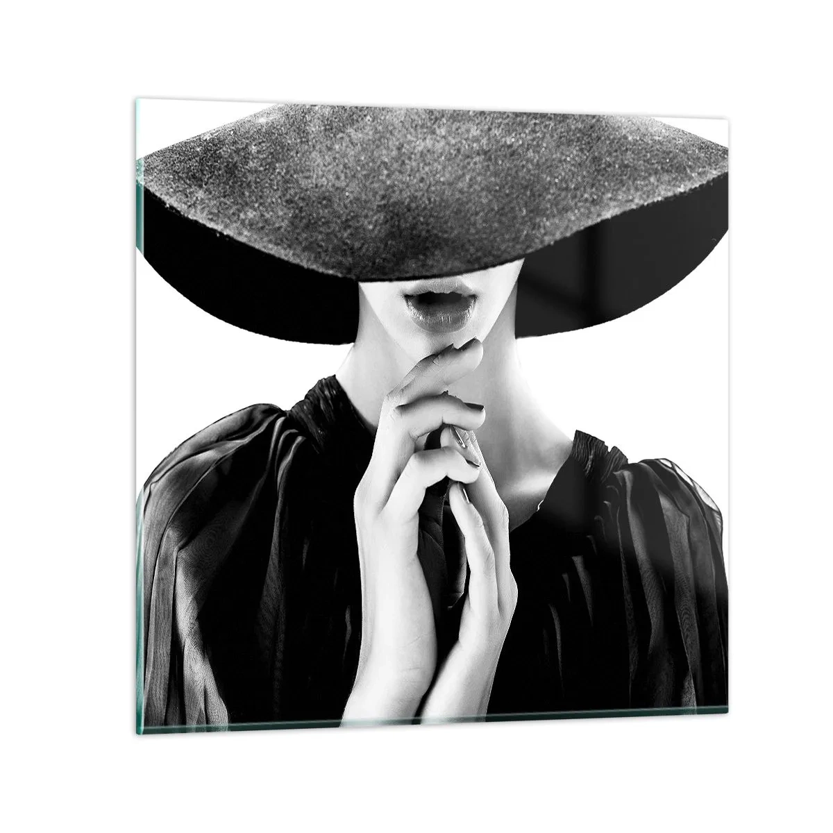 Billede på glas - Usynlig skønhed - 70x70 cm