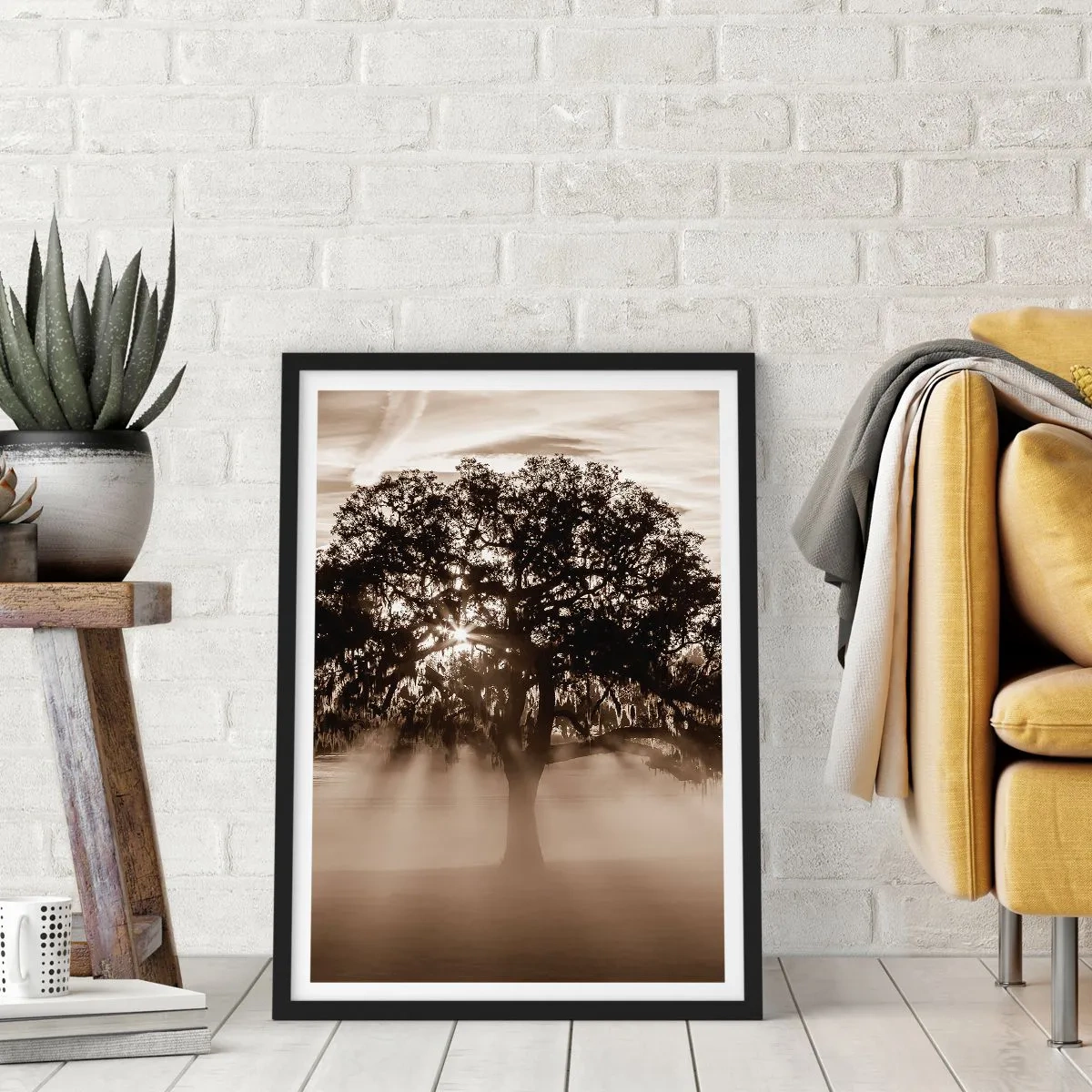 Plakat i sort ramme - Det gode videnstræ - 40x50 cm