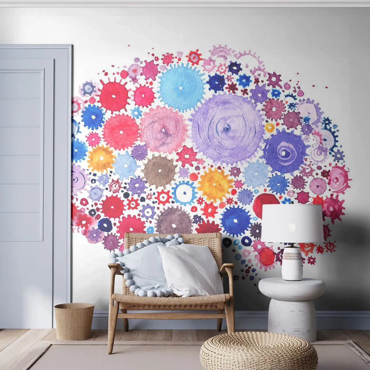Fototapet Standard Eco - Naturens mest perfekte maskine - Abstraktion, Hjerne, Grafik - 200x140 cm