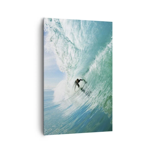Lærredstryk - Billede på lærred - Altid på bølgen - 80x120 cm
