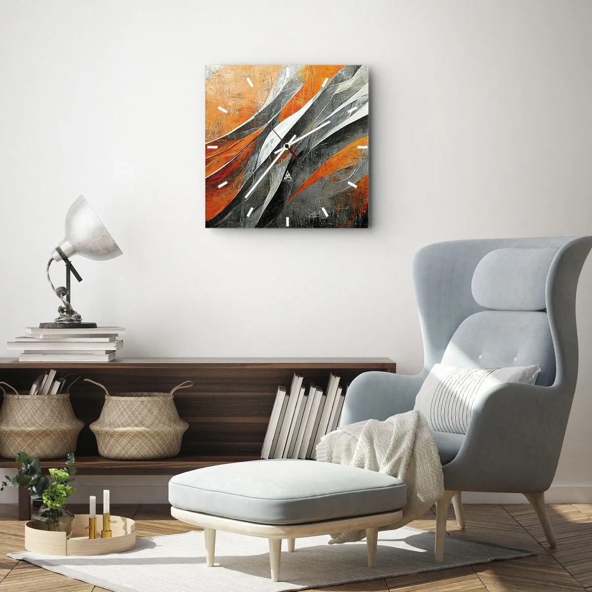 Vægur, Uret - Varme og kulde - 40x40 cm