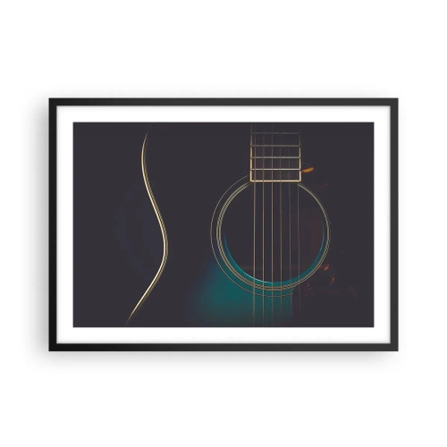 Plakat i sort ramme - Et øjeblik før det lyder - 70x50 cm
