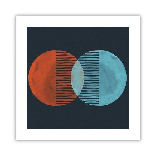 Plakat - Astronomisk fantasi - 40x40 cm