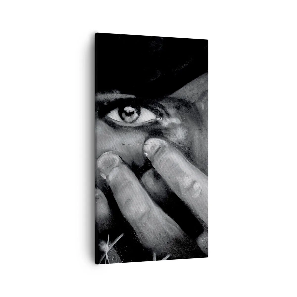 Lærredstryk - Billede på lærred - Jeg vil ikke sige, hvem der har malet det - 55x100 cm