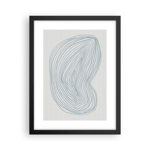 Plakat i sort ramme - Smil fra en dråbe - 30x40 cm
