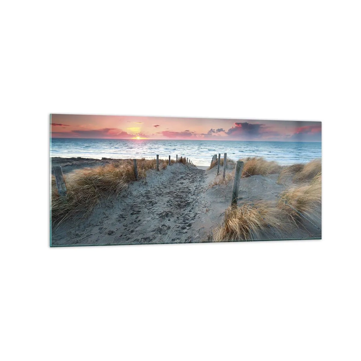 Billede på glas - Du har udgydt en regnbue af strålende pragt.... - 120x50 cm