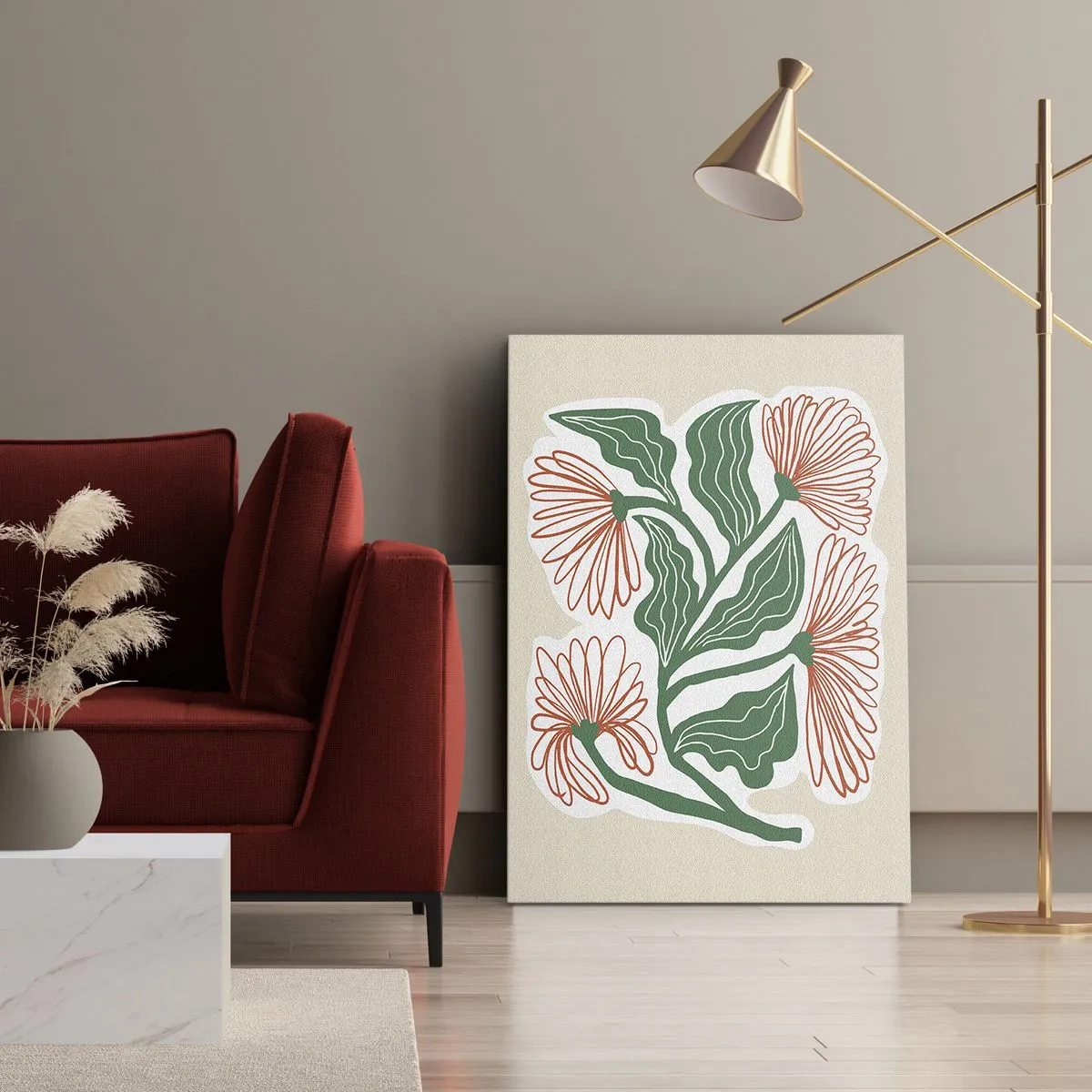 Lærredstryk - Billede på lærred - Folkeligt og moderne - 50x70 cm