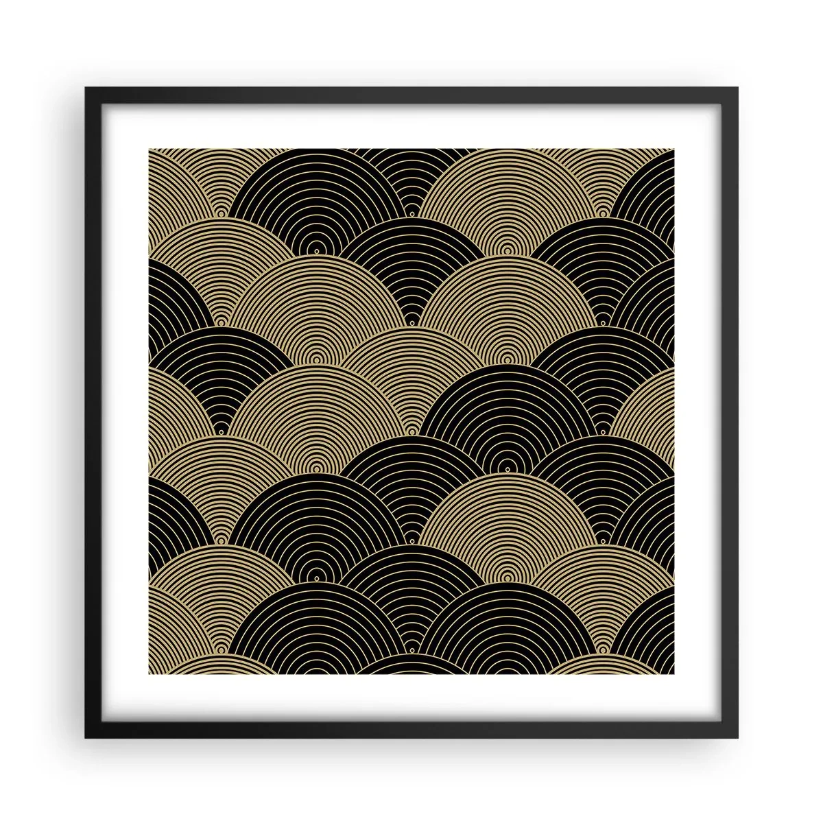 Plakat i sort ramme - Enhed i mangfoldighed - 50x50 cm